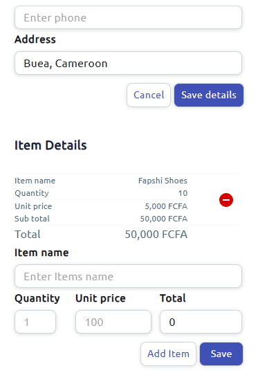 Generate an invoice