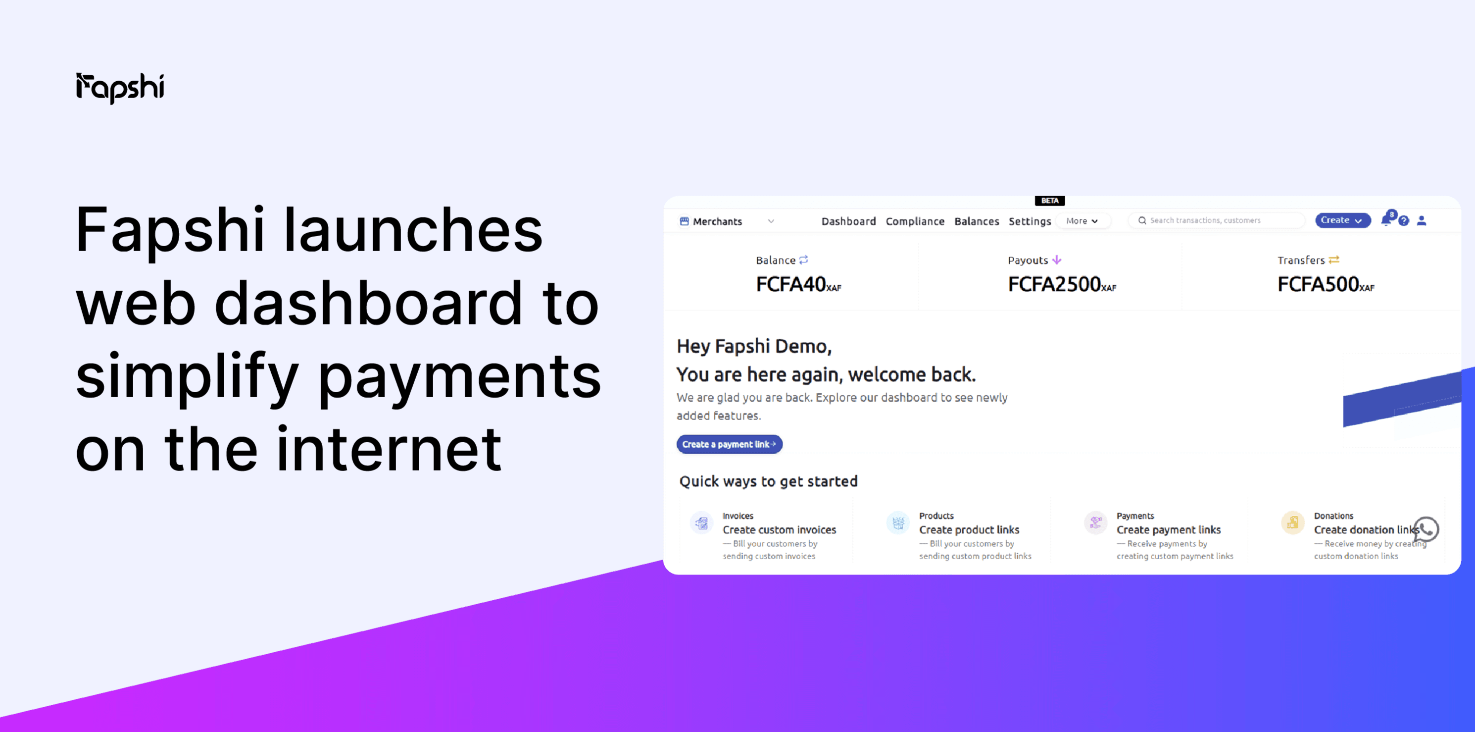 Fapshi Goes Live, Simplifying Payments on the Internet